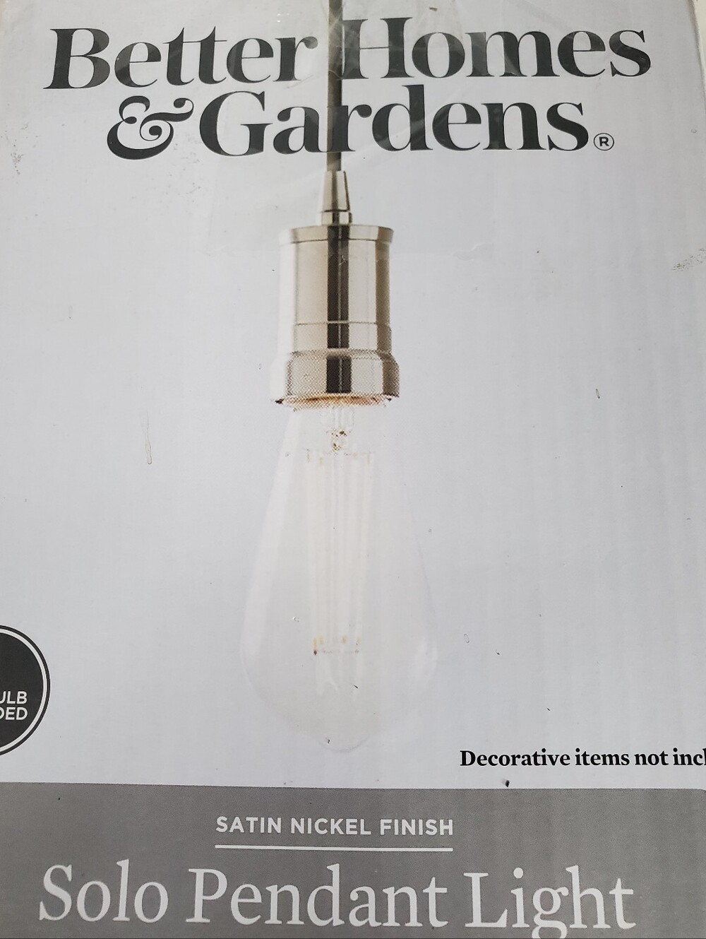 Better Homes And Gardens Solo Pendant Light Minimal Stype Opend Box Home Decor